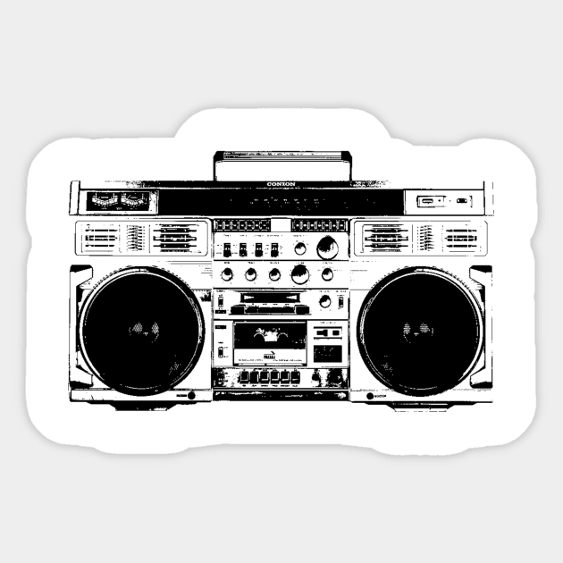 Boombox Sticker by Parking Lot Studios